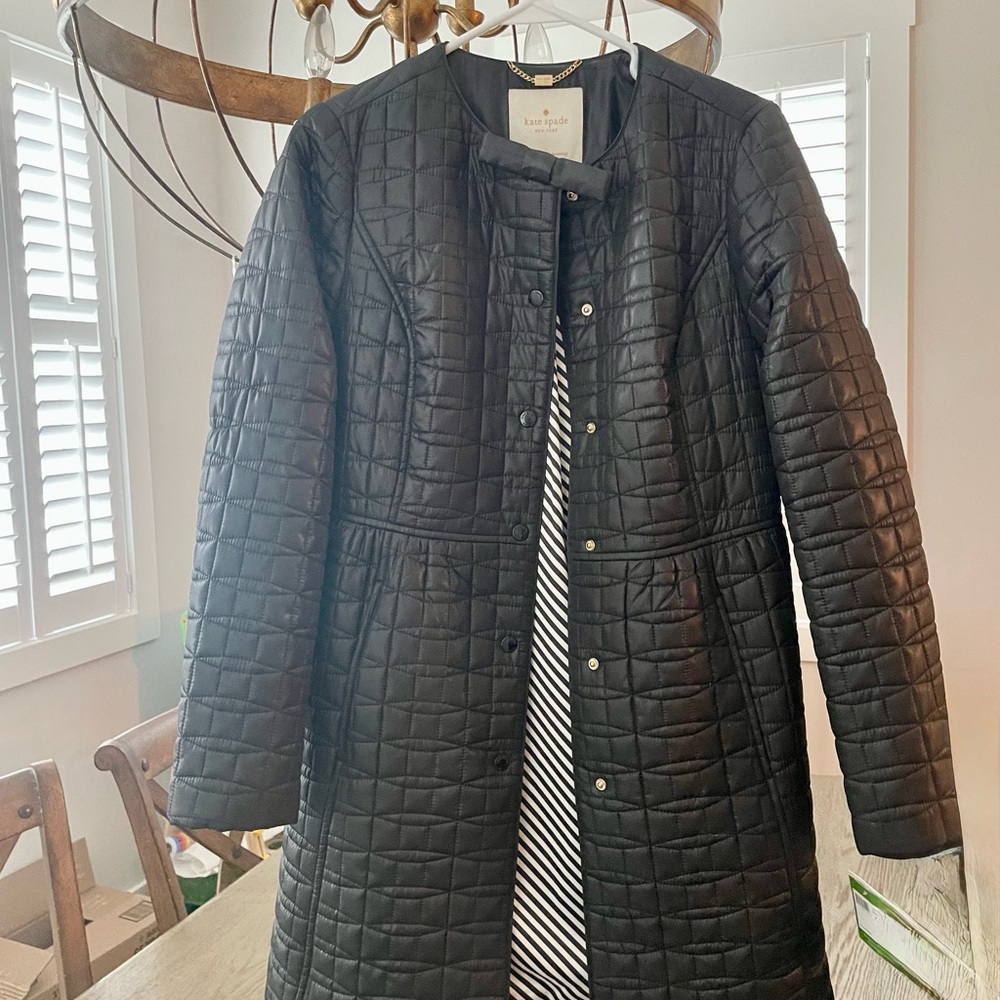 Kate Spade Black Quilted Puffer Jacket